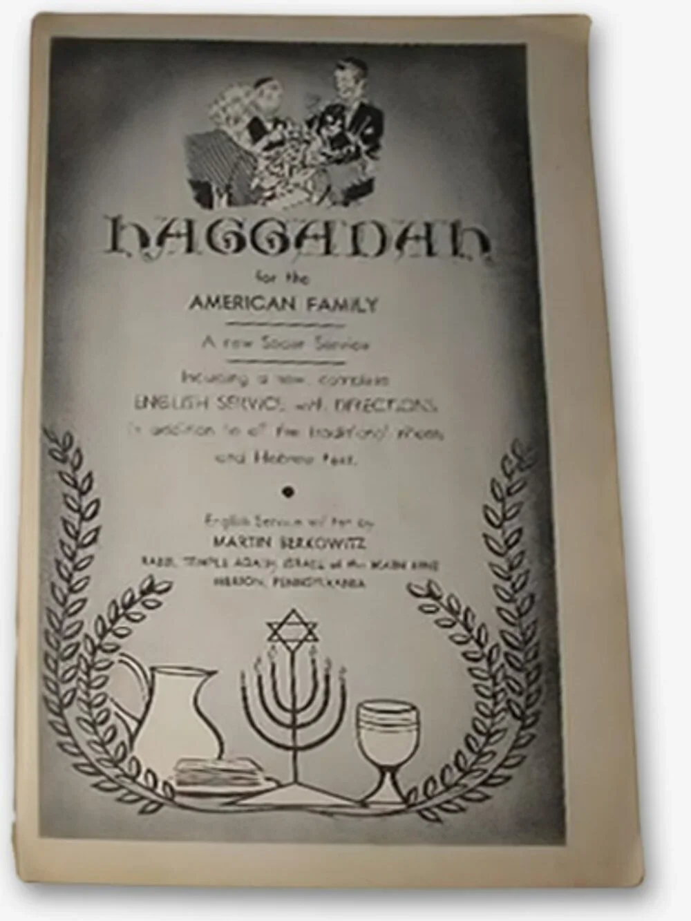 Vintage Book 1958 HAGGADAH Passover Soft Cover Hebrew Berkowitz Rabbi